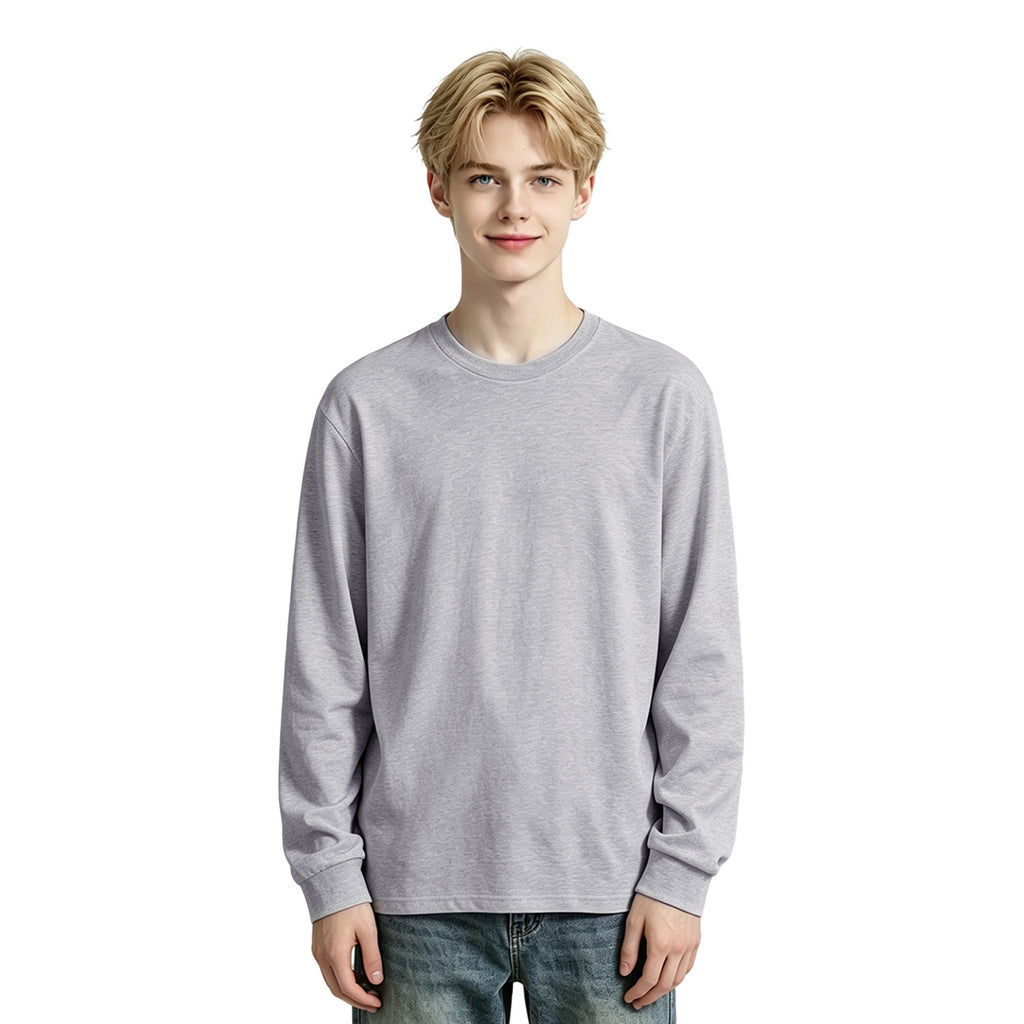 Men's Pure Cotton Long Sleeve - Front (CA Factory 02, USA)