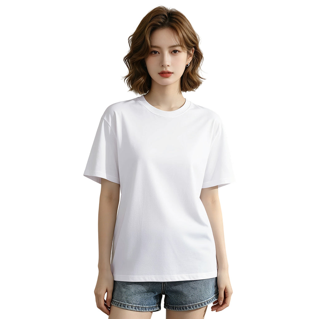 180G ordinary women's pure cotton T-shirt - unprinted (CA-2 factory in the United States)