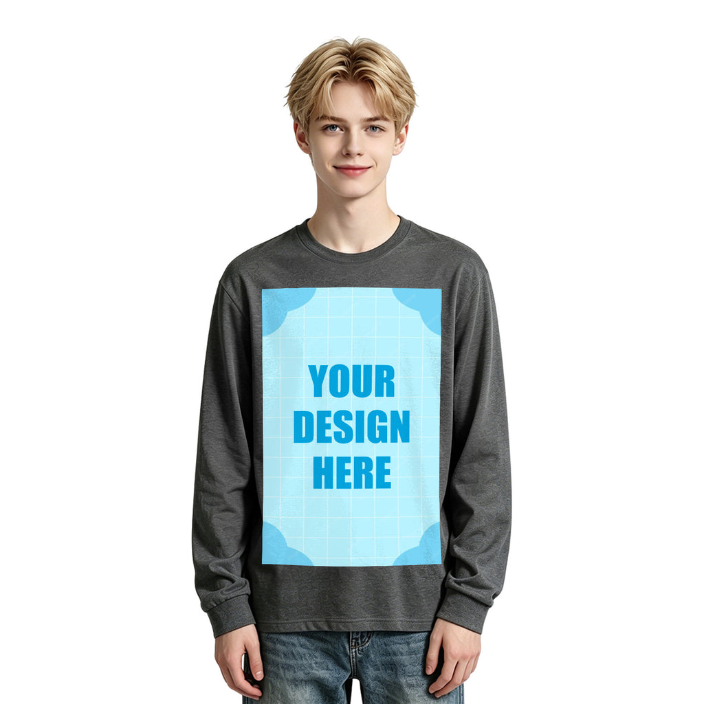 Men's Pure Cotton Long Sleeve - Front (CA Factory 02, USA)
