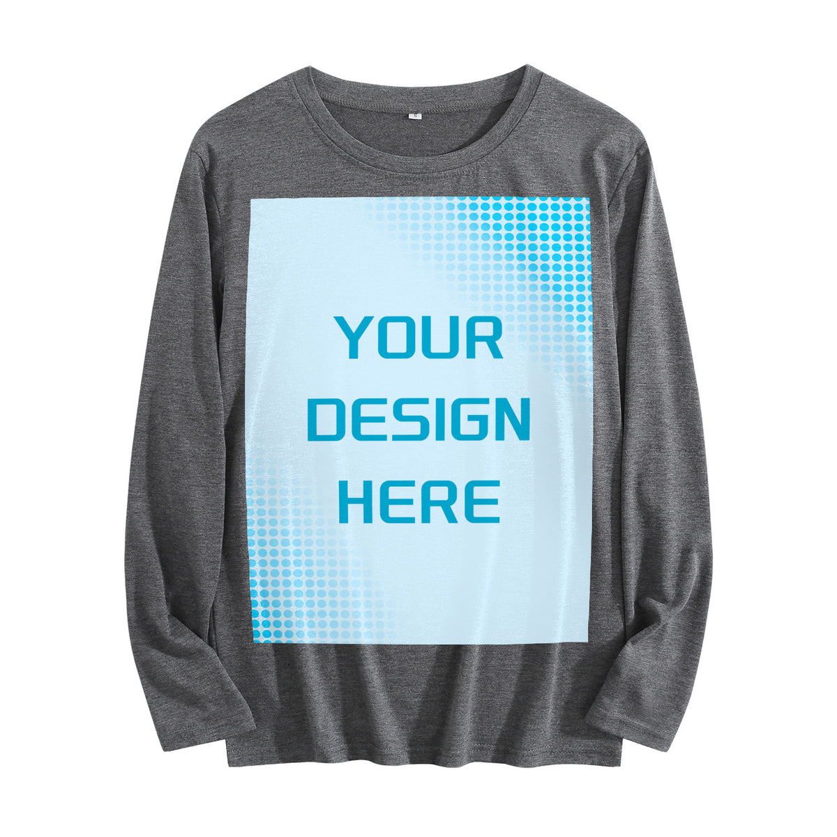 Women's 4-color round neck long sleeved T-shirt - Front (CA Factory 02, USA)