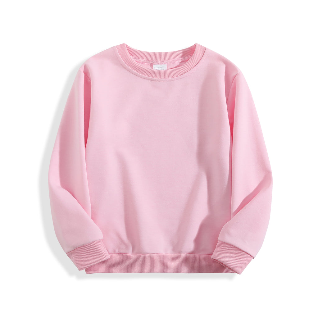 Children's round neck long sleeved hoodie - back