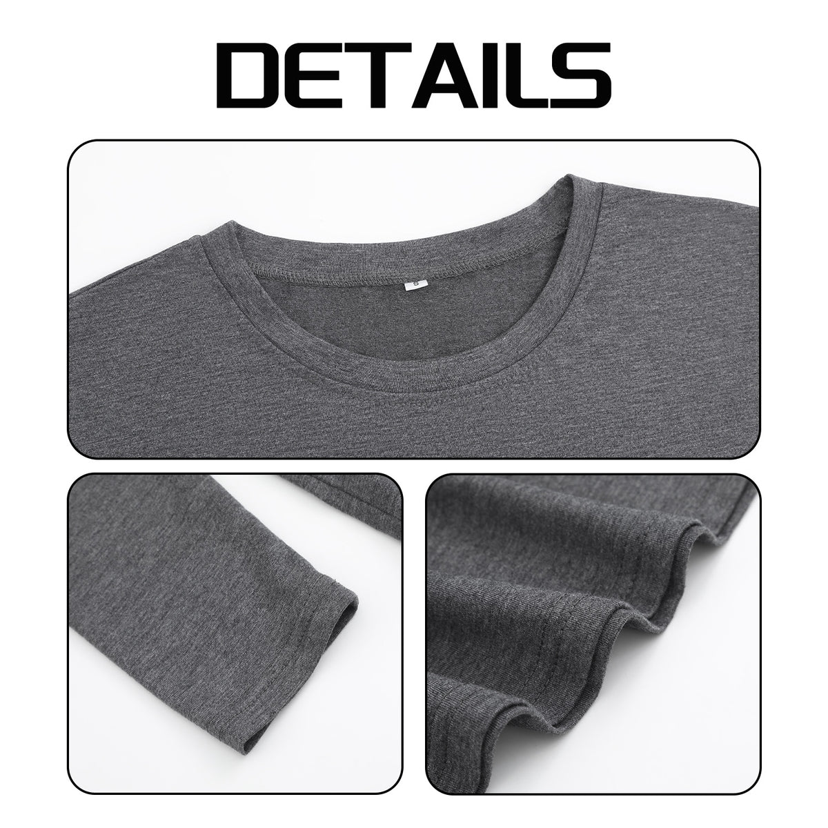 Women's Four Color Round Neck Long Sleeve T-shirt - Double (CA Factory 02, USA)
