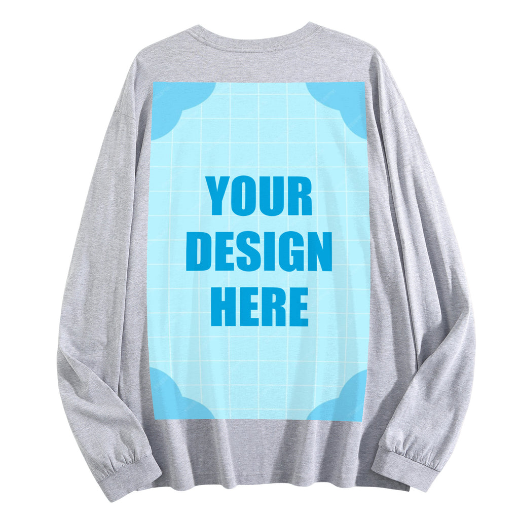 Men's pure cotton long sleeved back (CA factory 02, USA)