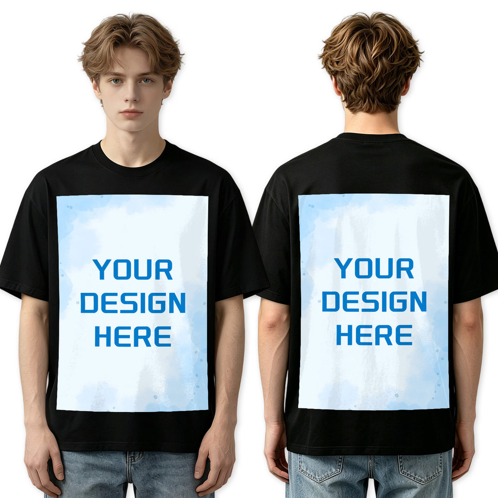 Double sided printed 200g pure cotton men's T-shirt (Australia)