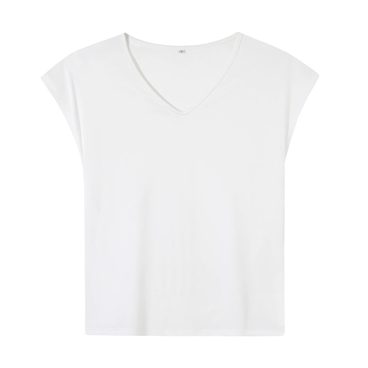 180g V-neck colored cotton vest - unprinted (NJ-2 factory in the United States)