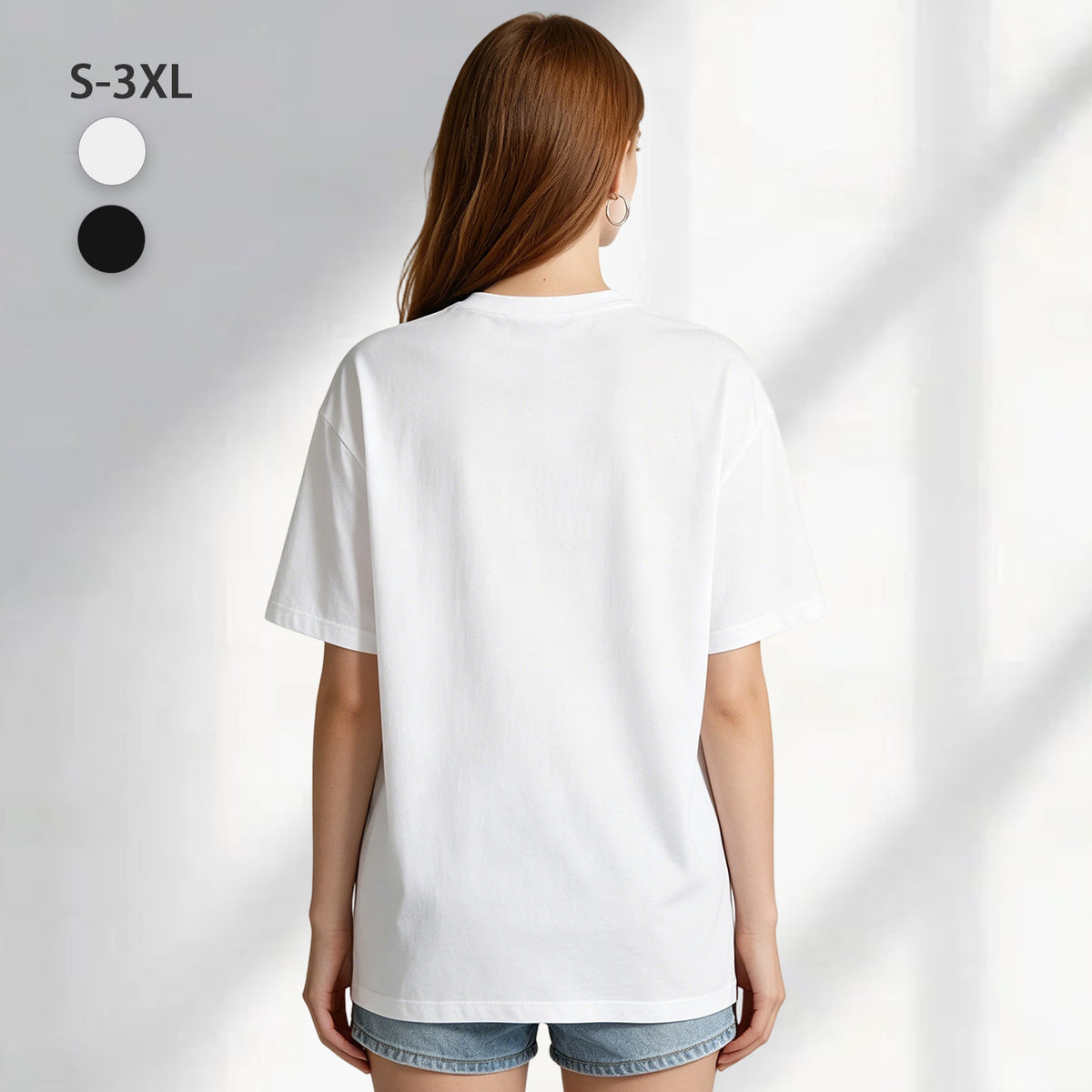 200g pure cotton women's T-shirt with printed back [Australia]