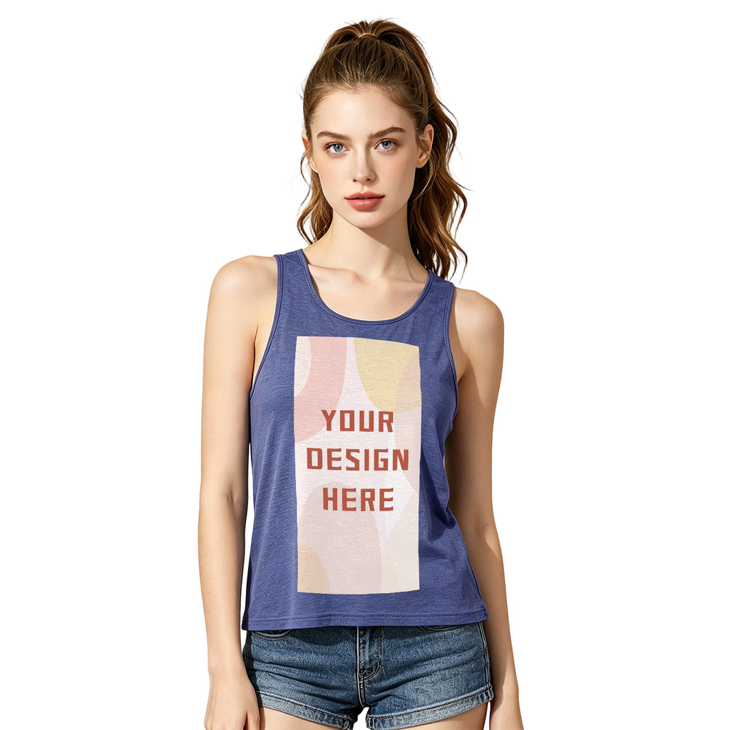 Ladies' colored cotton vest - front (CA-2 factory in the United States)