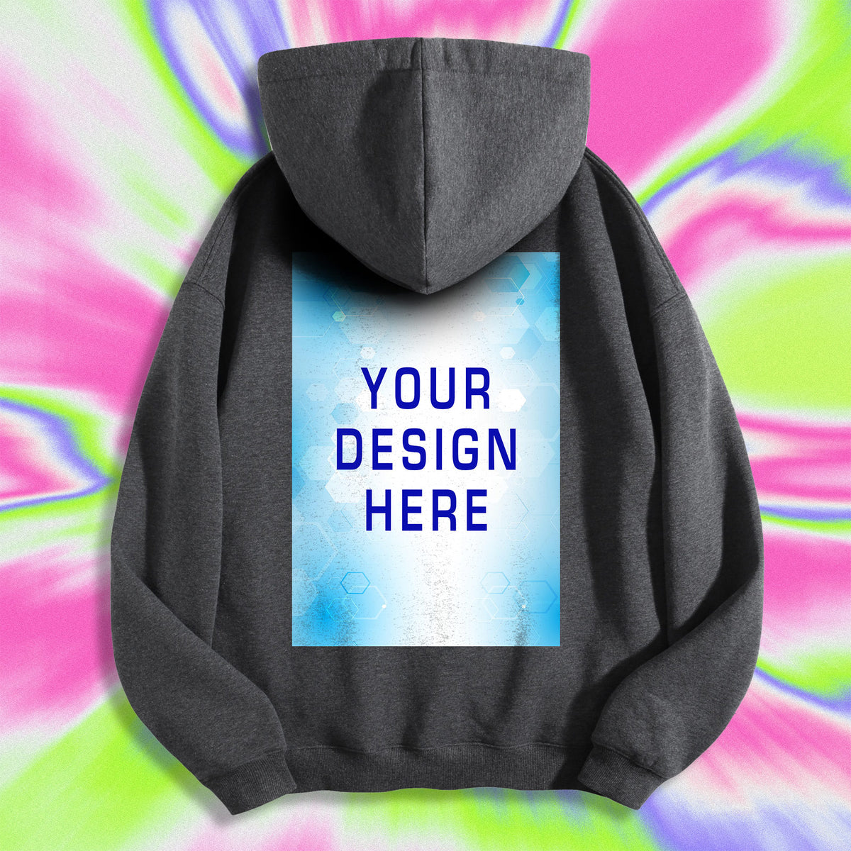 270 Fleece Hoodie with Rope Positioning Print - Rear (CA Factory 03, USA)
