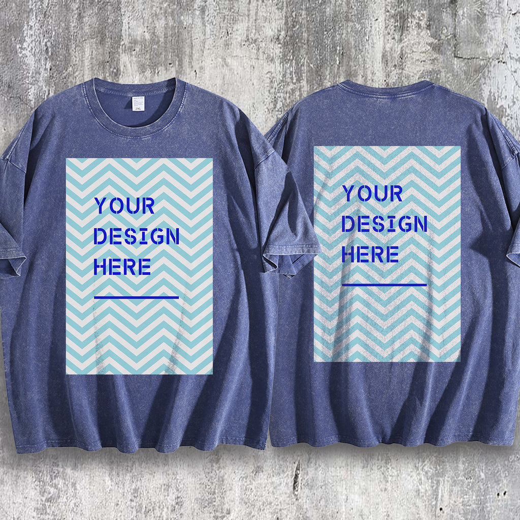 Water washed T-positioning printing - Double (NJ-1 factory)