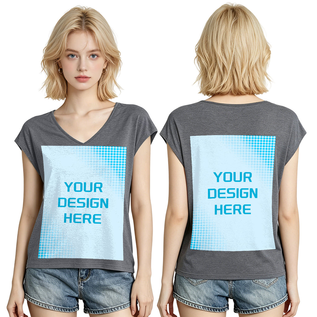 180g V-neck colored cotton vest - double (NJ-2 factory in the United States)