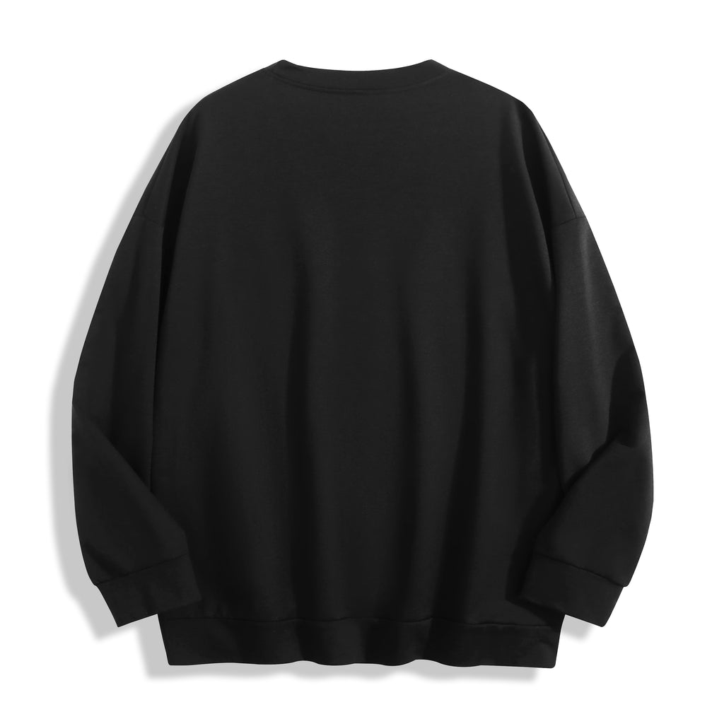 Front of round neck hoodie