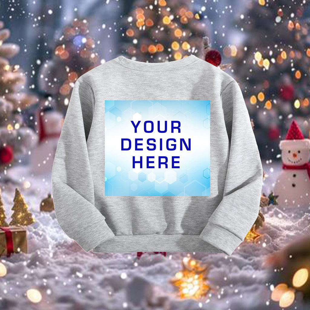 Children's round neck long sleeved hoodie - back