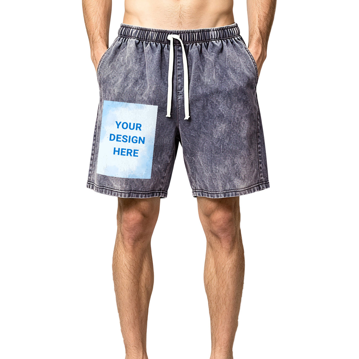 Washed Shorts - Front Left (CA-02 Factory, USA)