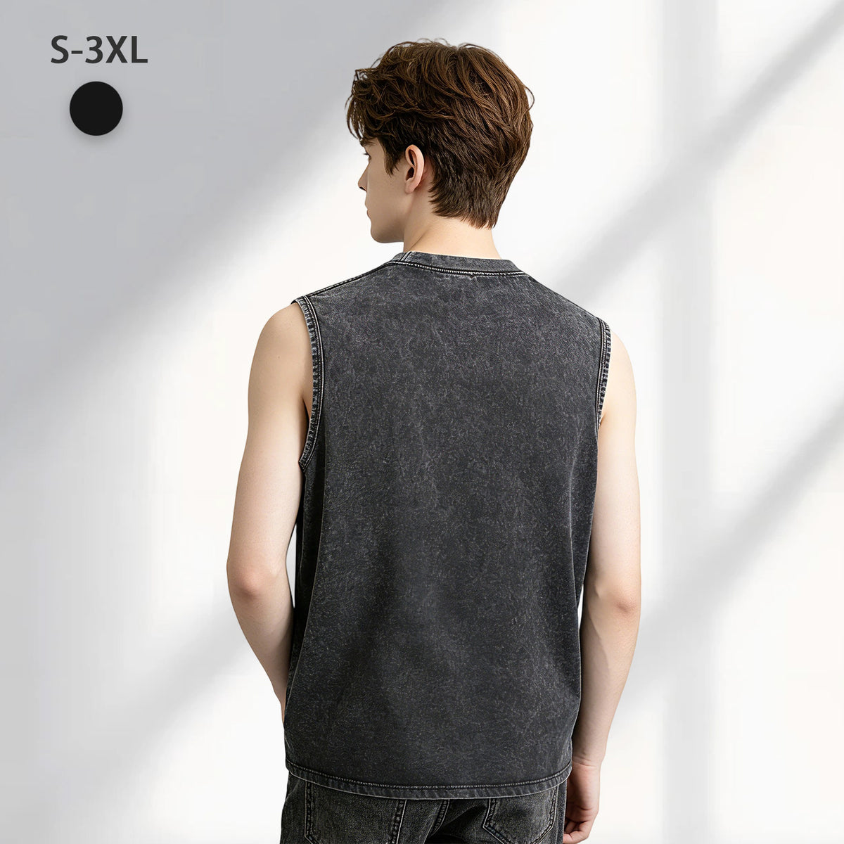 Washed vest - Rear (CA-3 factory in the United States)