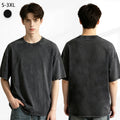 Double sided printed washed T-shirt 220g pure cotton men's style [Australia]