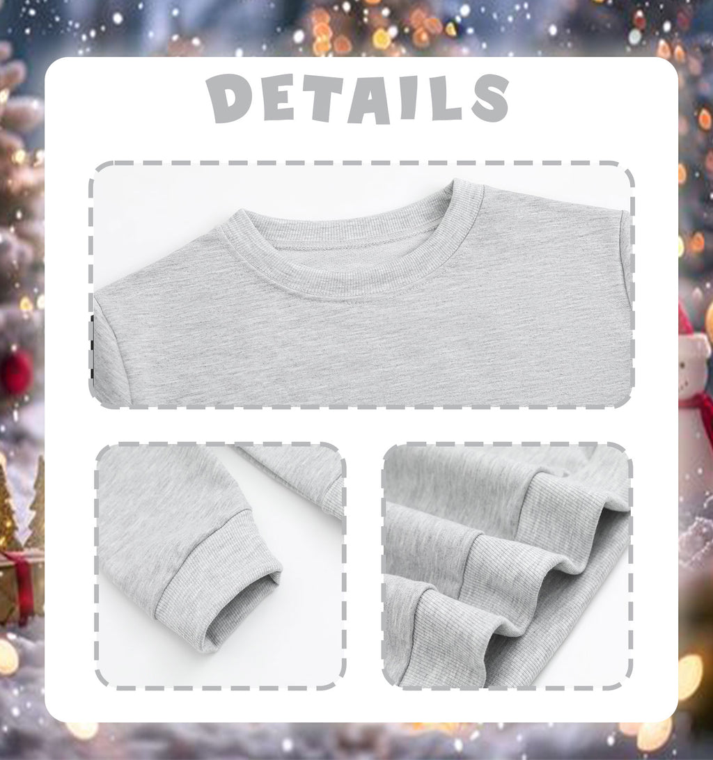 Children's round neck long sleeved hoodie double-sided