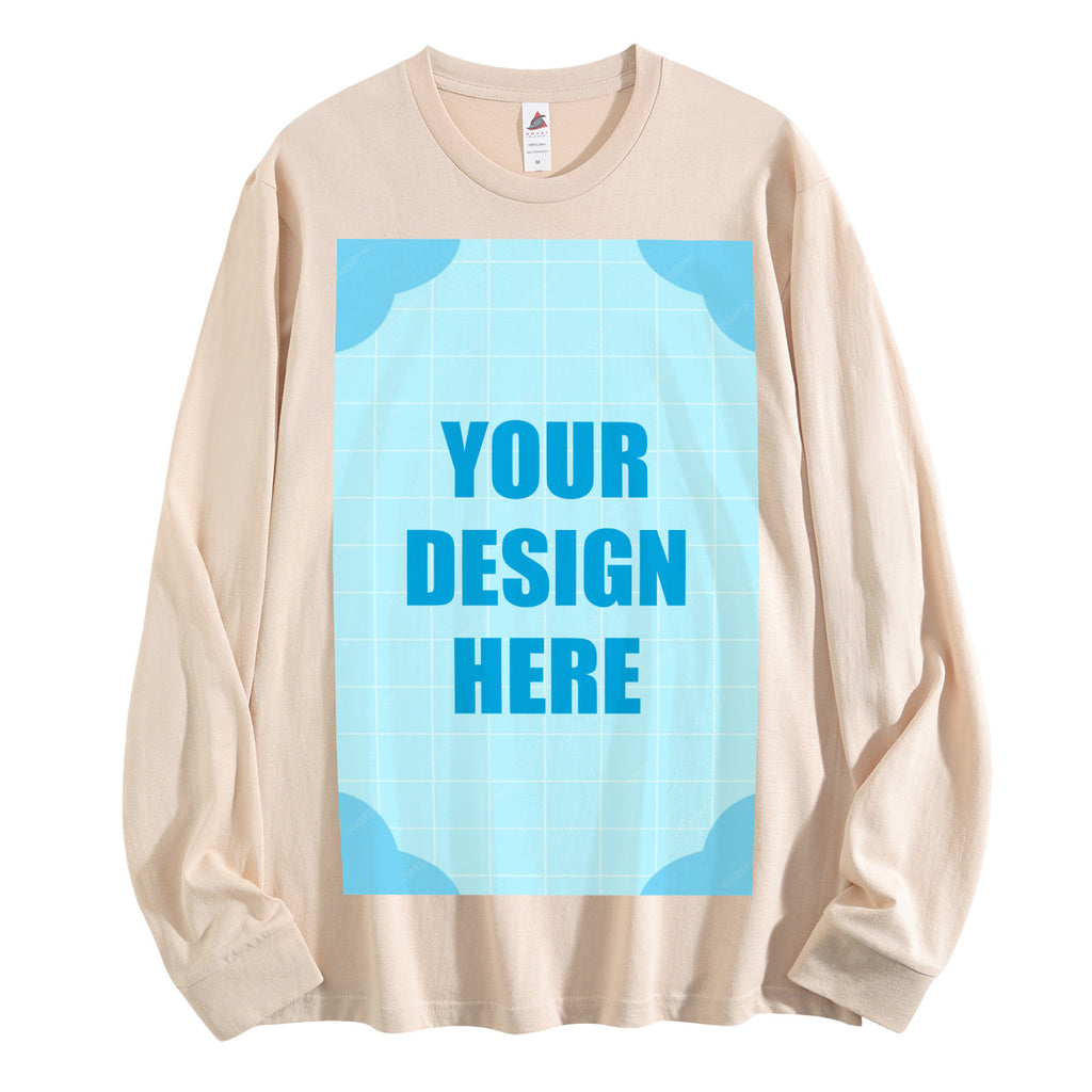 Men's Pure Cotton Long Sleeve - Front (CA Factory 02, USA)