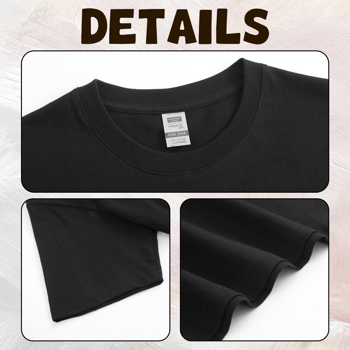 200g pure cotton women's T-shirt double-sided printing [Australia]