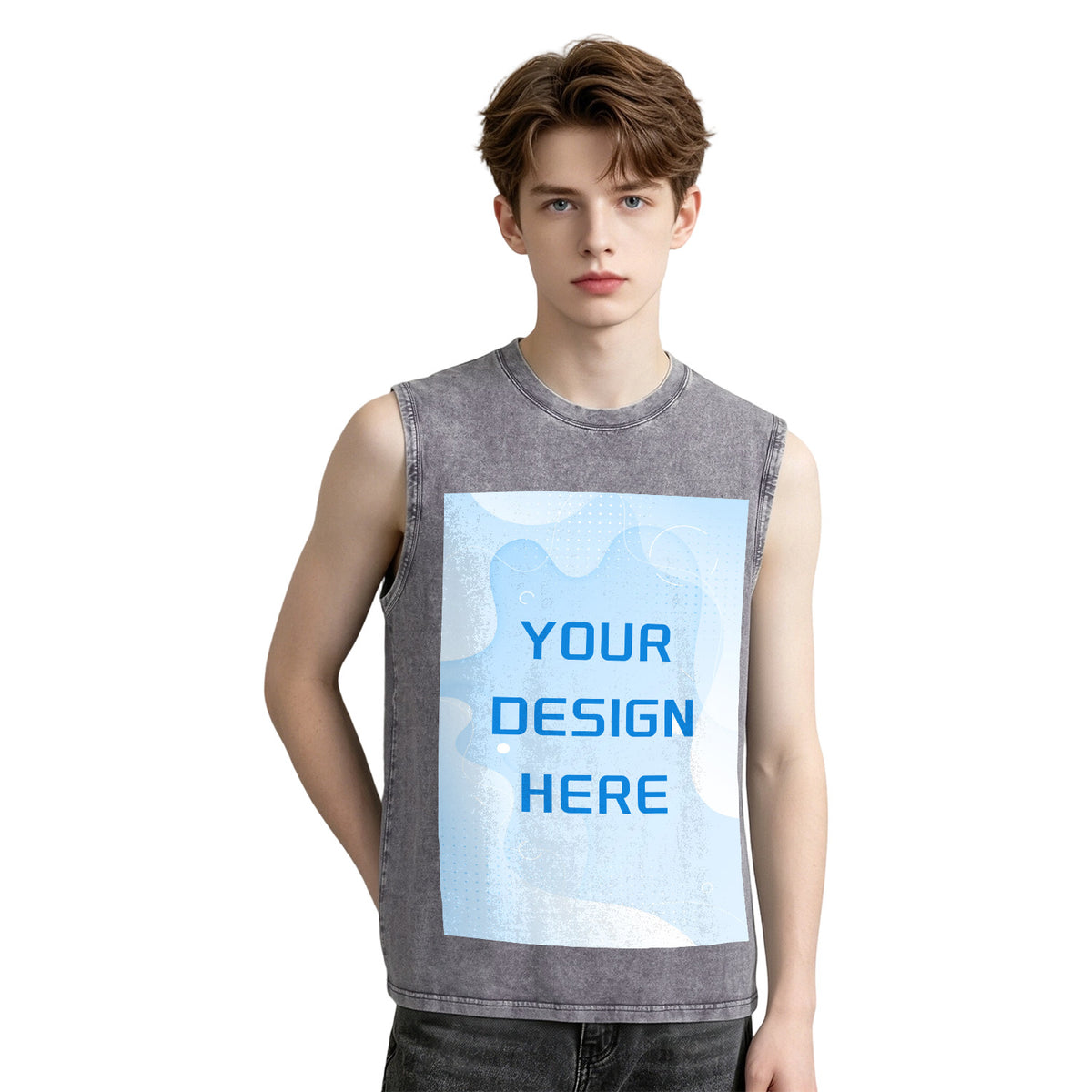Washed vest - front (CA-2 factory in the United States)