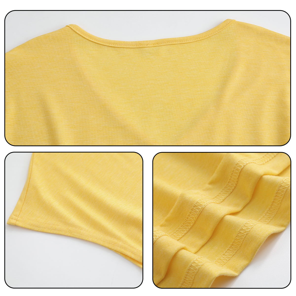 180g V-neck colored cotton vest - unprinted (NJ-2 factory in the United States)