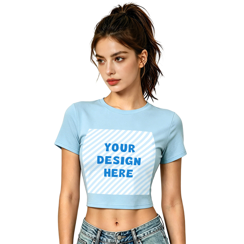 Hot girl elastic exposed navel female T-front (CA-2 factory in the United States)