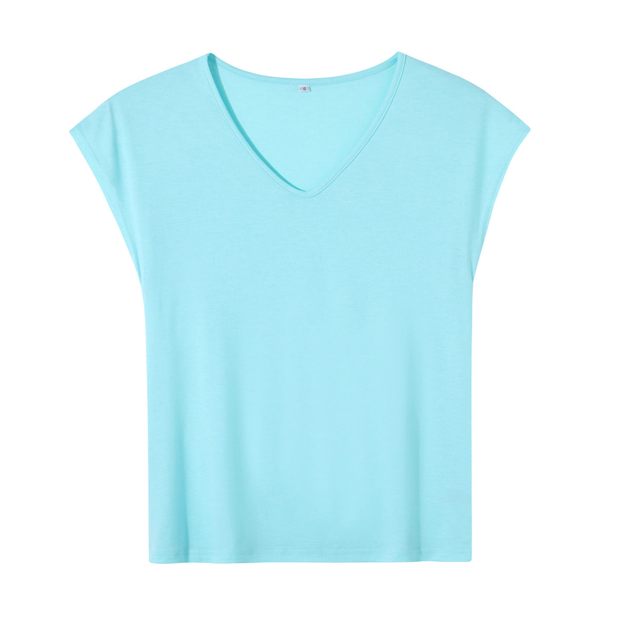 180g V-neck colored cotton vest - unprinted (NJ-2 factory in the United States)