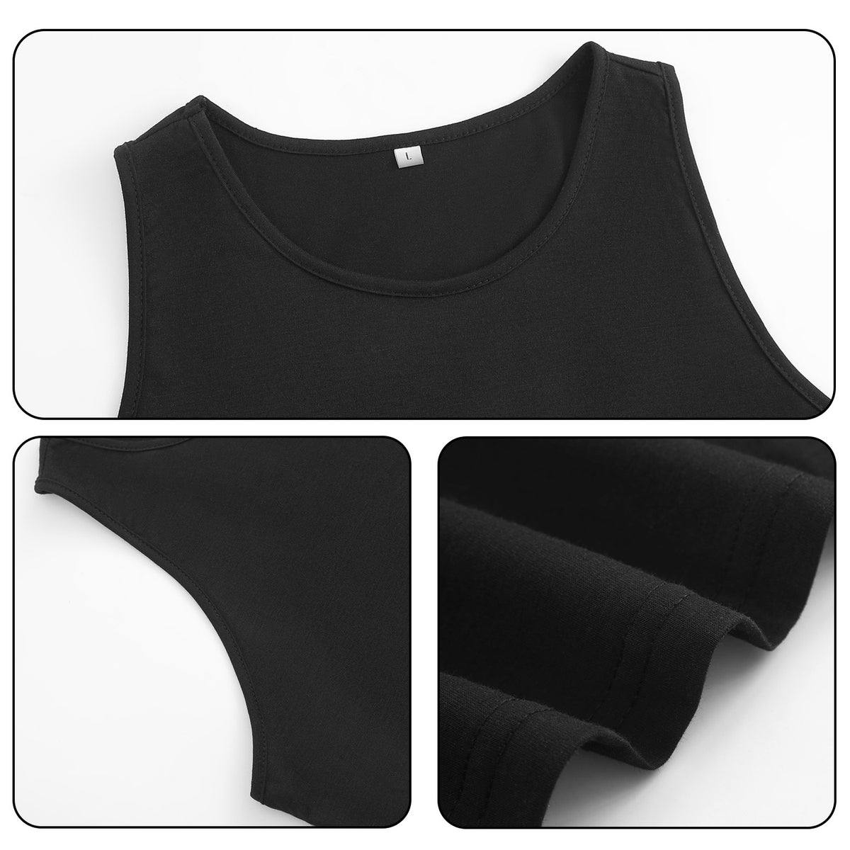 Women's Colored Cotton Tank Top - Double (CA-2 Factory in the United States)