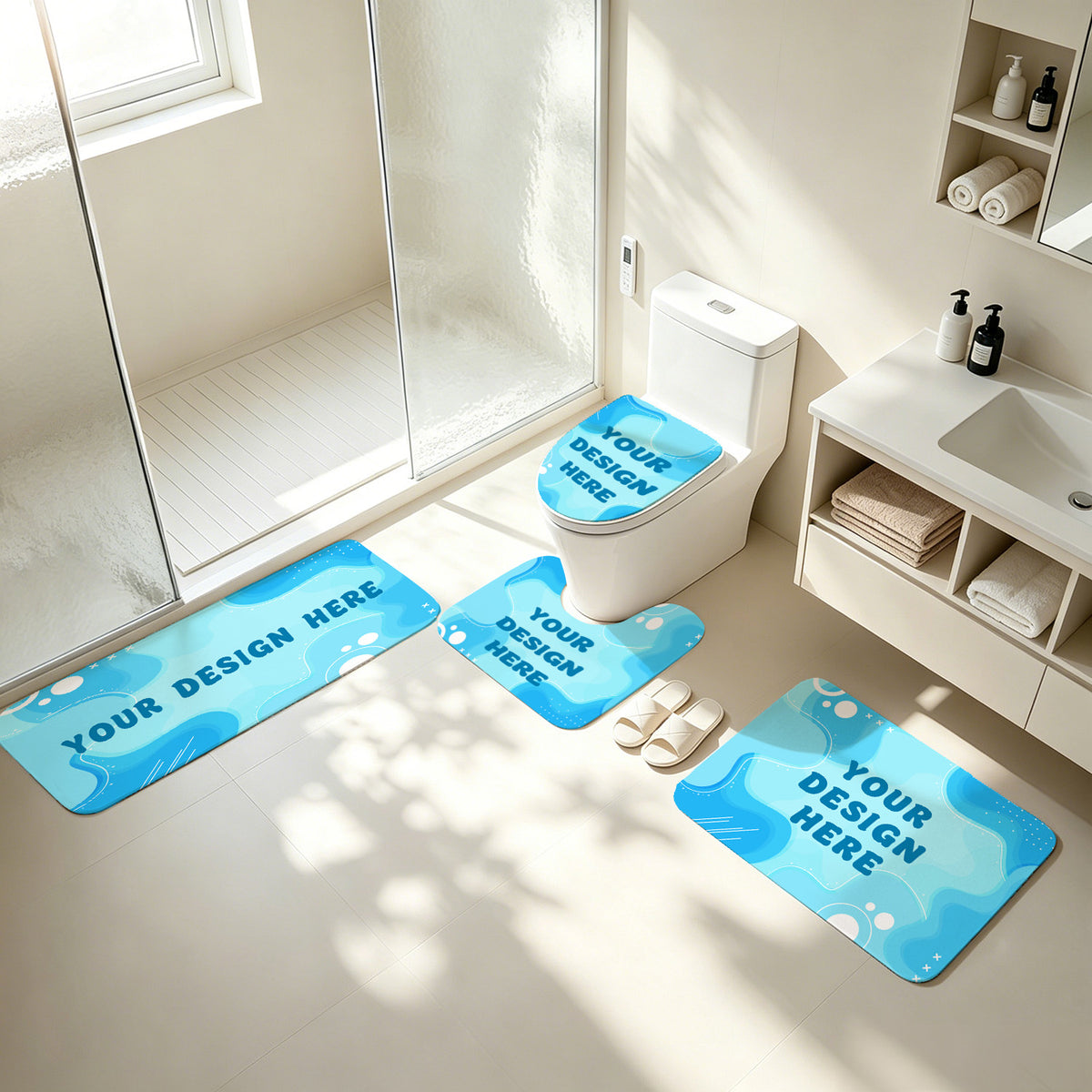 Multiple toilet pads (CA-3 factory in the United States)