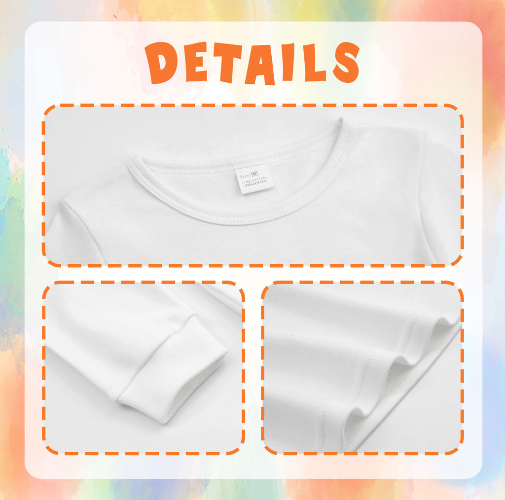 190g children's long sleeved double-sided