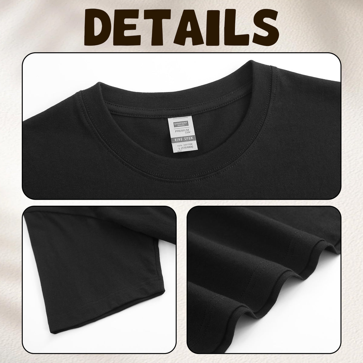 180G ordinary women's pure cotton T-shirt - unprinted (CA-2 factory in the United States)