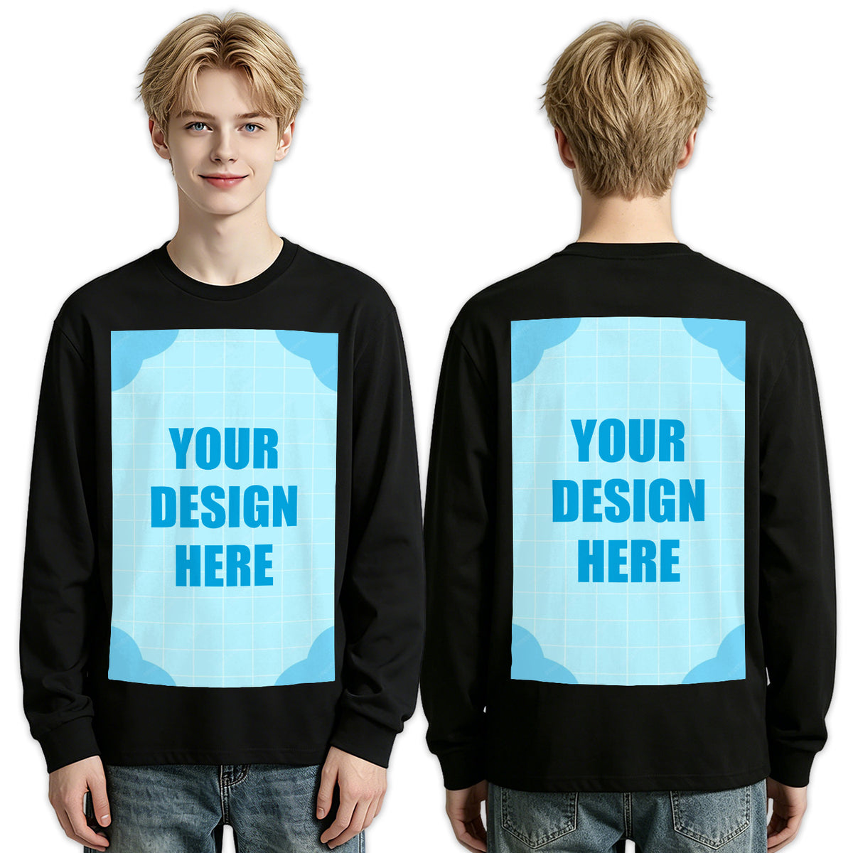 Men's Pure Cotton Long Sleeve - Double (CA Factory 02, USA)