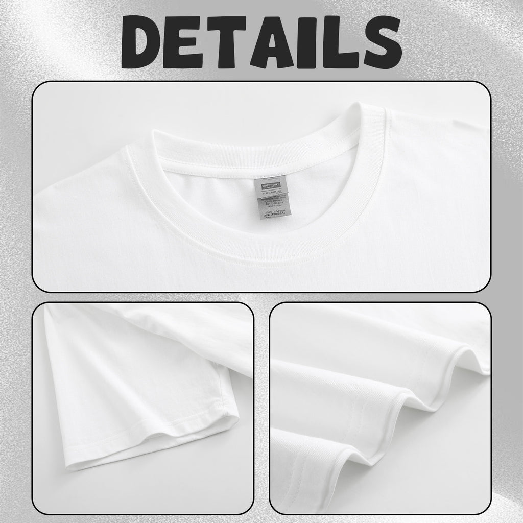 200g pure cotton men's T-shirt with printed back (Australia)