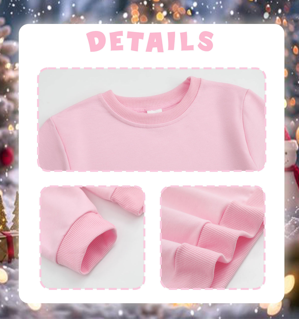 Children's round neck long sleeved hoodie double-sided