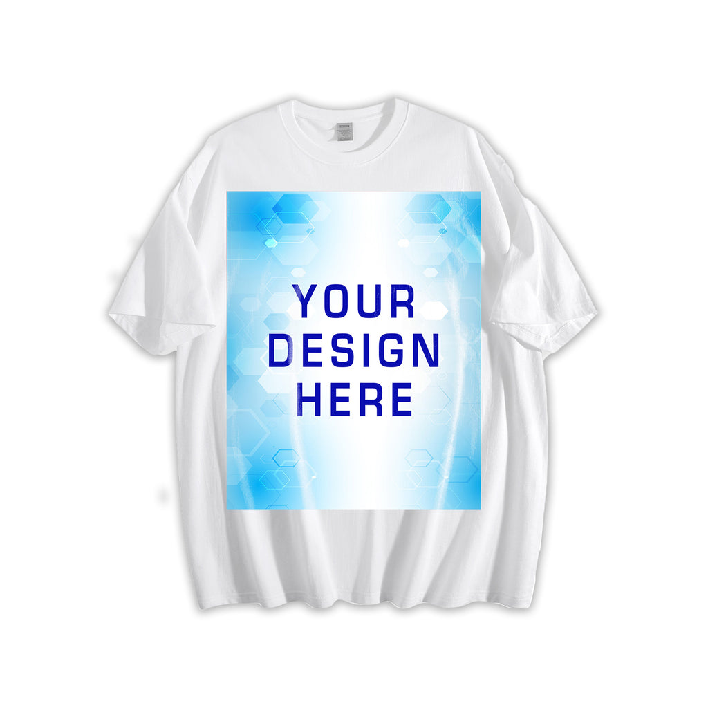 180g black and white T-shirt digital direct spray single-sided printing
