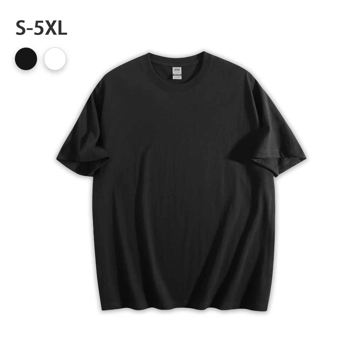 180g black and white T-shirt digital direct spray single-sided printing