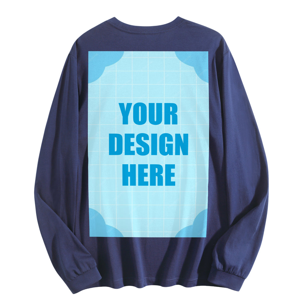 Men's pure cotton long sleeved back (CA factory 02, USA)