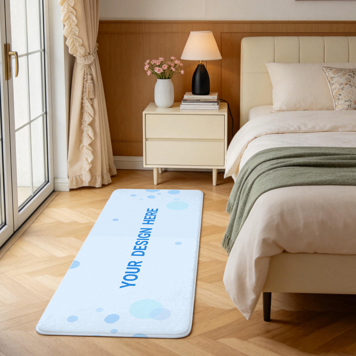 Flannel floor mat 45 × 120cm (CA-3 factory in the United States)