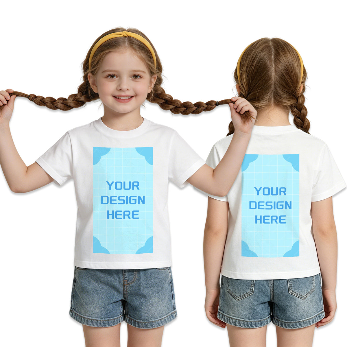 190g Children's T-shirt - Double sided (CA-3 factory in the United States)