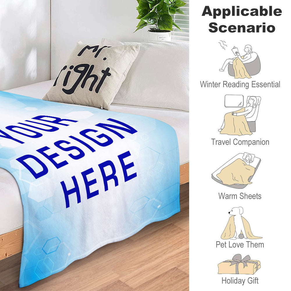 280g flannel blanket - single-sided (US warehouse)