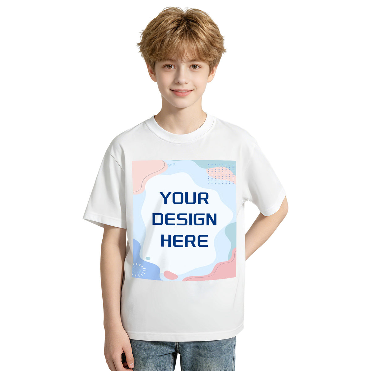 200g pure cotton children's T-shirt - front print (Australia)