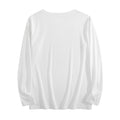 Women's Four Color Round Neck Long Sleeve T-shirt - Rear (CA Factory 02, USA)