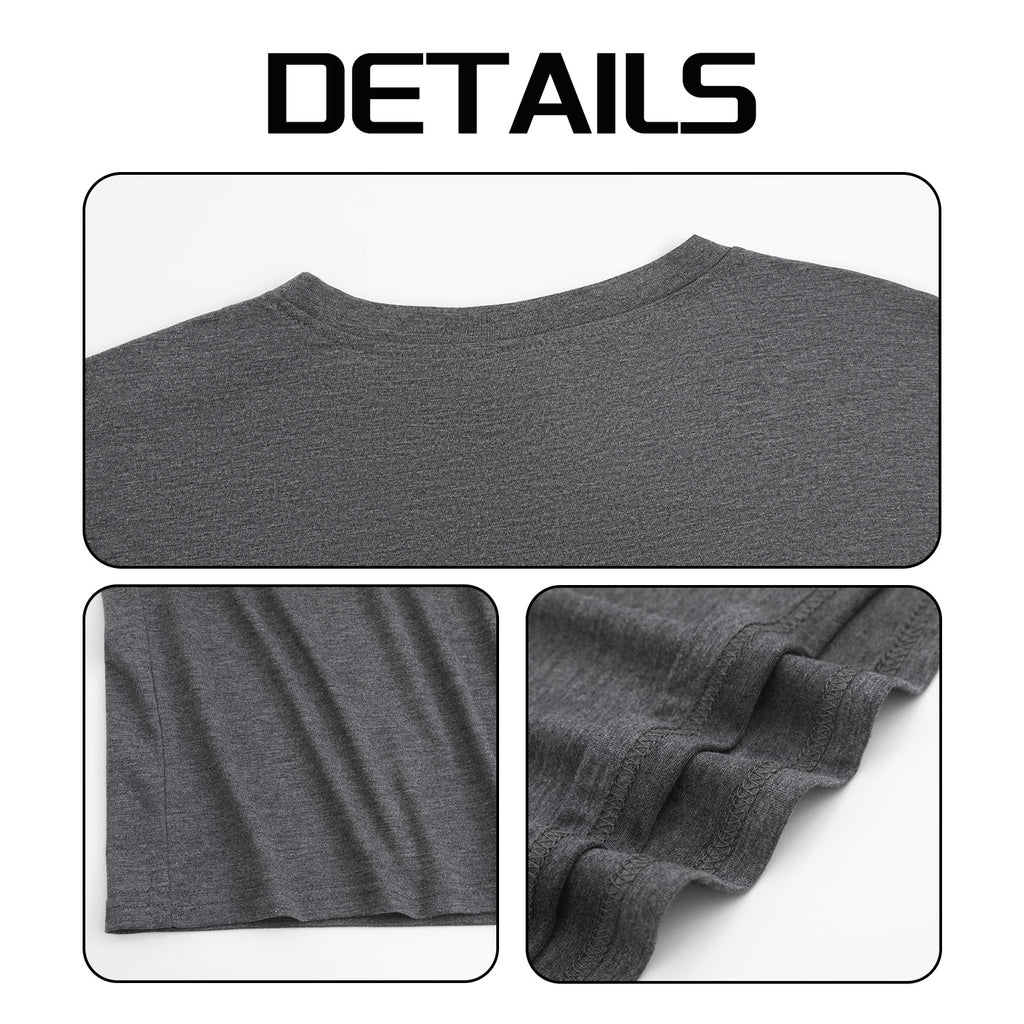 Women's Four Color Round Neck Long Sleeve T-shirt - Rear (CA Factory 02, USA)