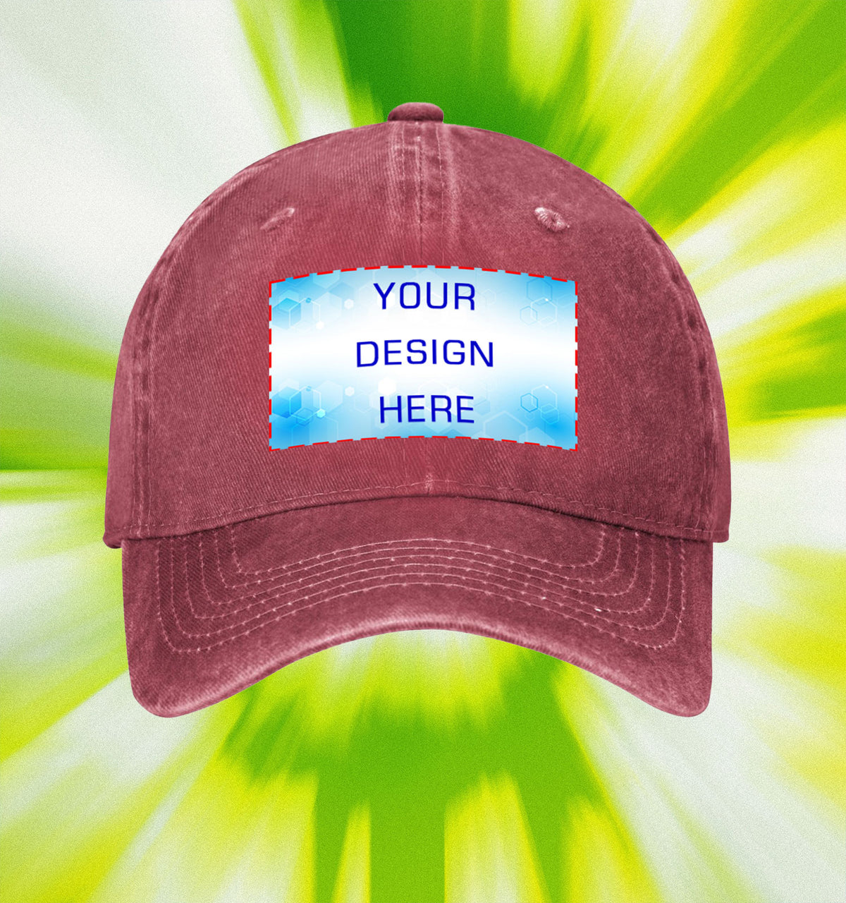Water washed duckbill cap