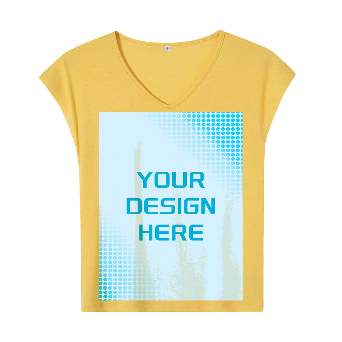 180g V-neck colored cotton vest - front (NJ-2 factory in the United States)