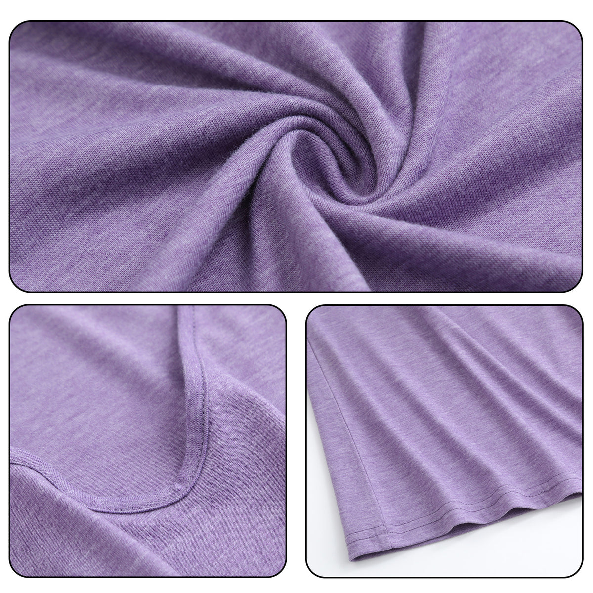 180g V-neck colored cotton vest - unprinted (NJ-2 factory in the United States)