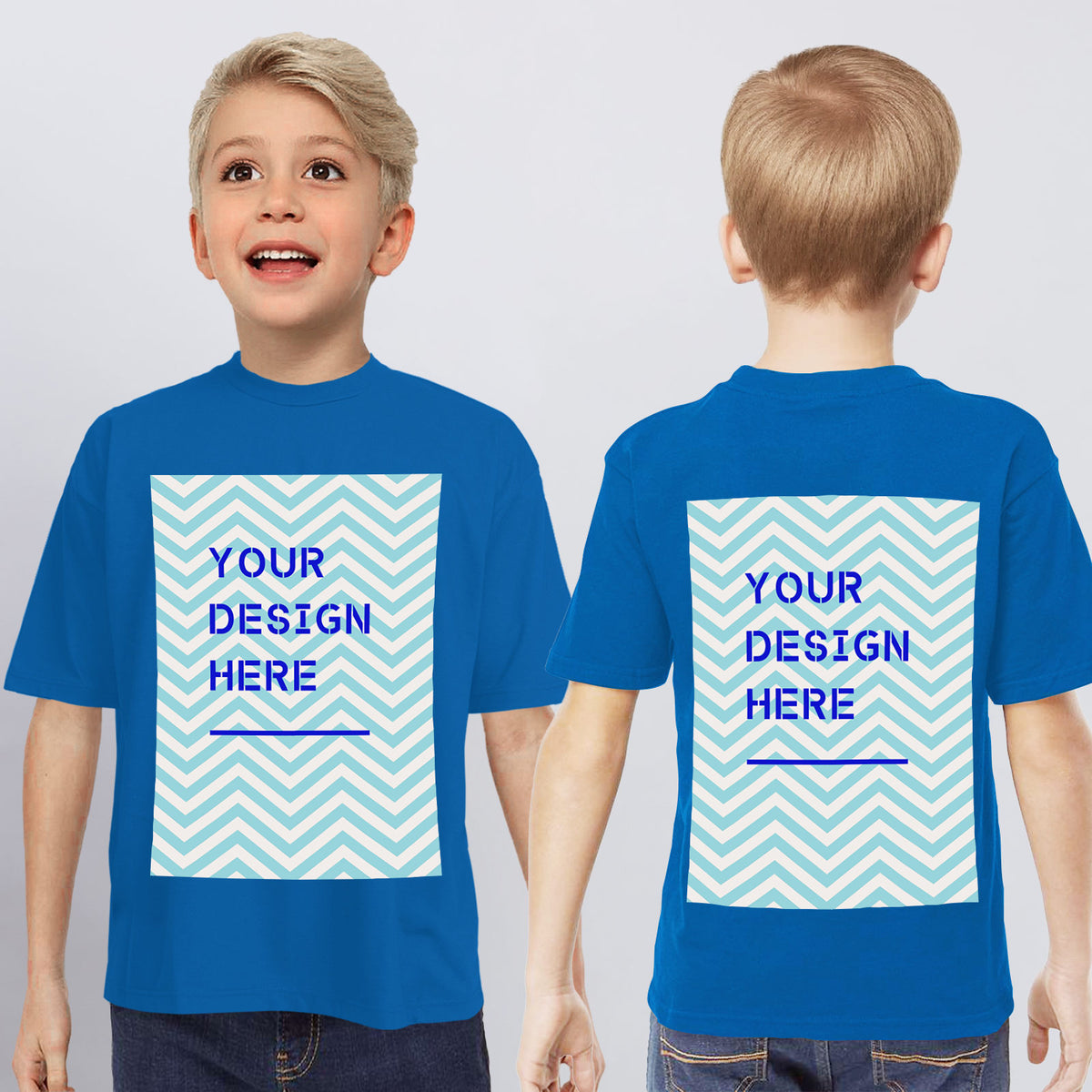 Multi color youth T-shirt double-sided, directly sourced from the United States