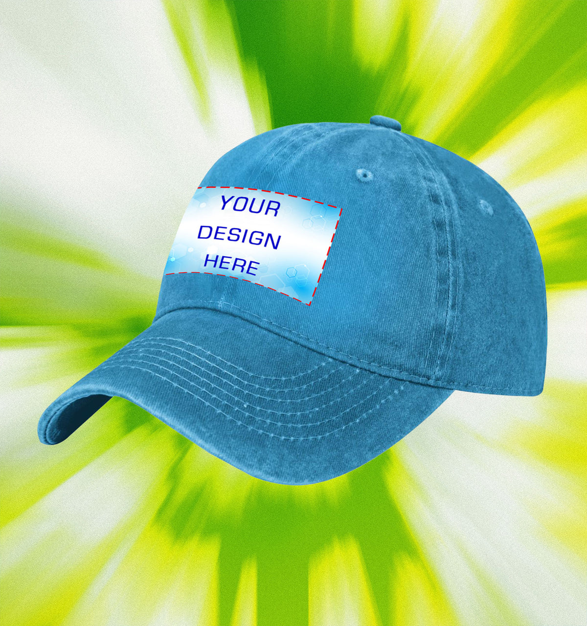 Water washed duckbill cap