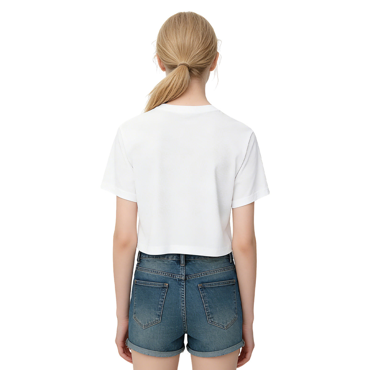 Ladies' Umbilical T-shirt - Rear (CA-2 Factory, USA)