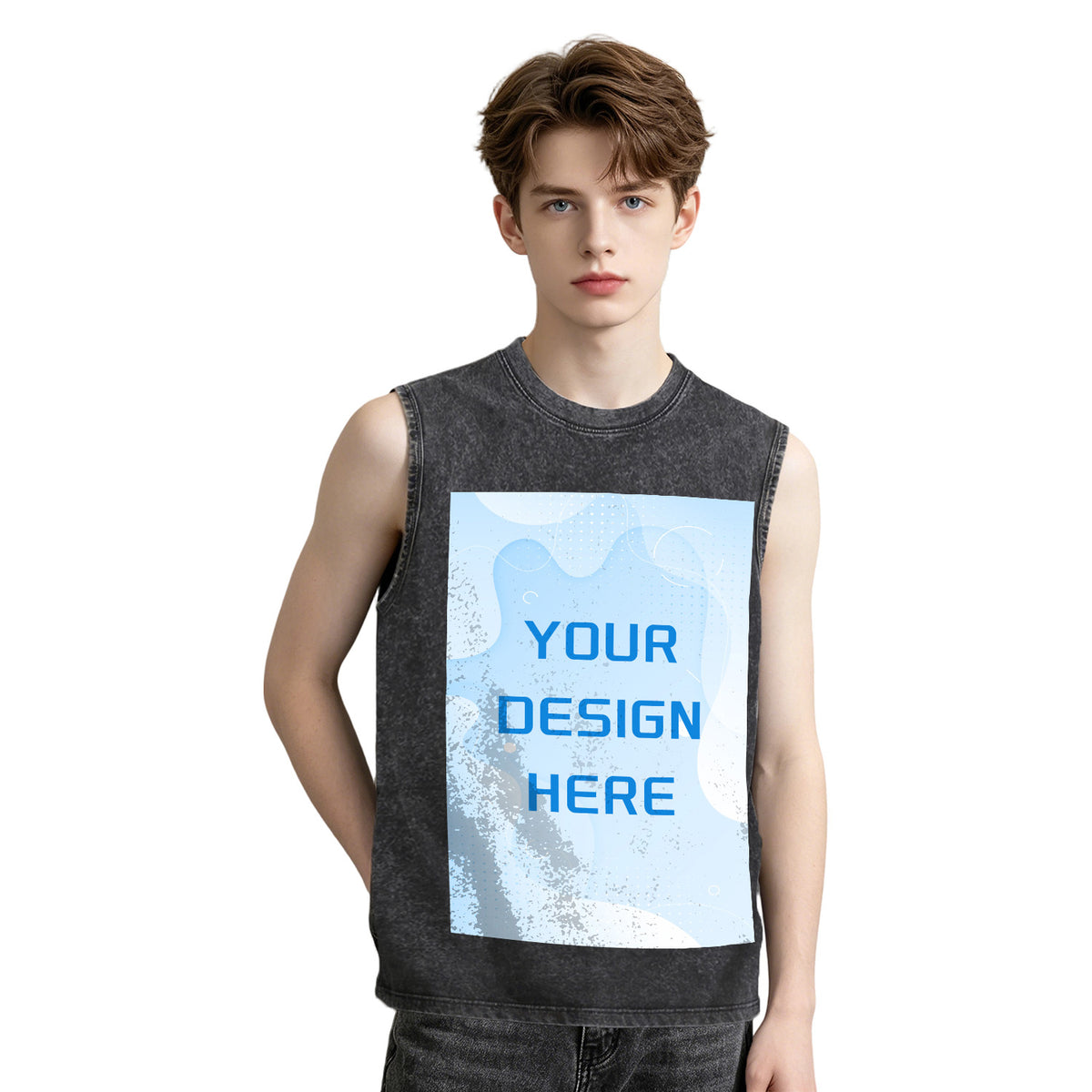 Washed vest - front (CA-2 factory in the United States)
