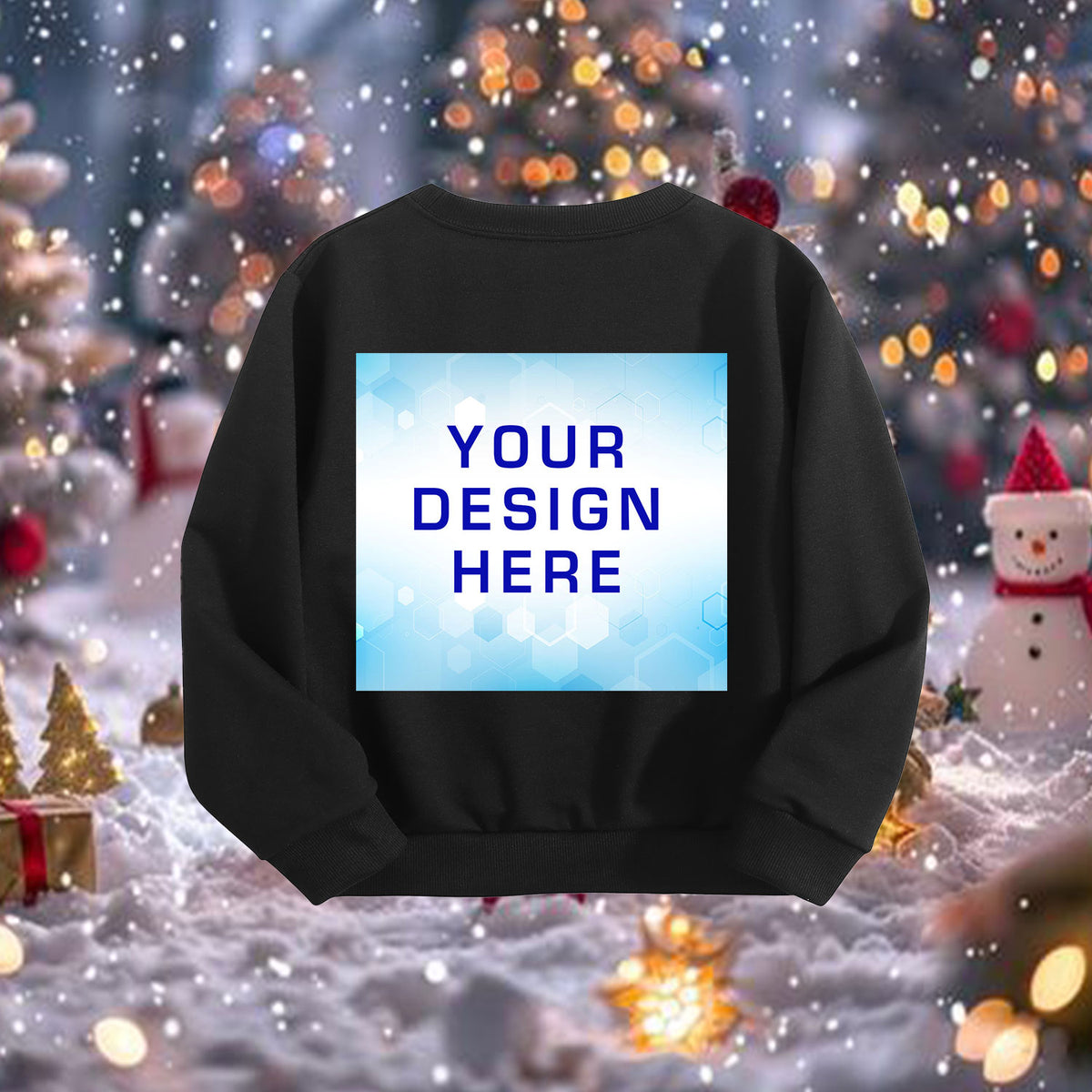 Children's round neck long sleeved hoodie - back